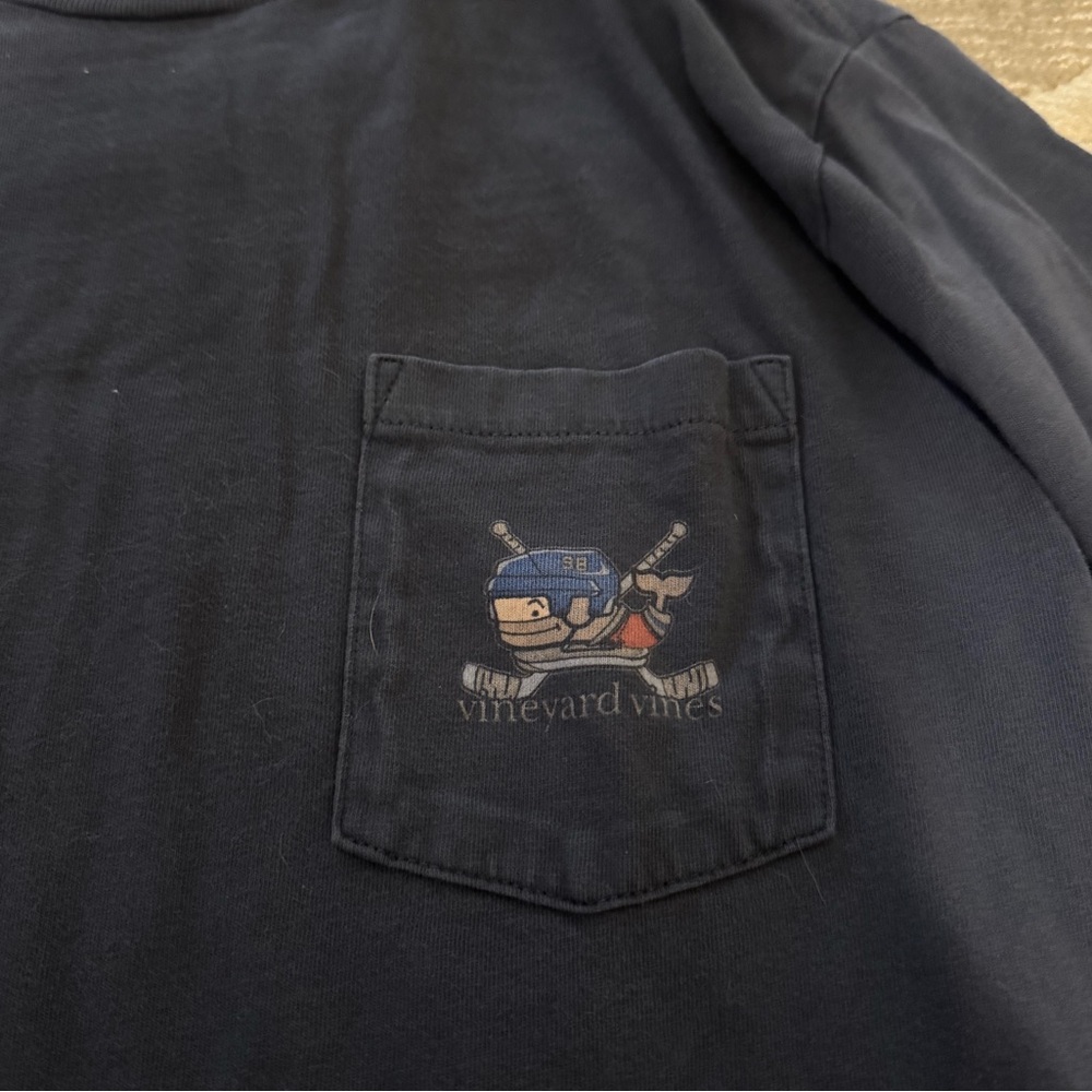 Vineyard Vines Boy’s Navy Blue Tee - Picture 3 of 8